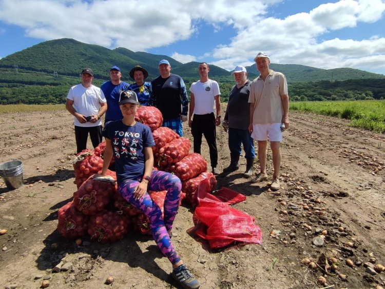 Сотрудники учреждений спорта собрали сельхозпродукцию на полях для жителей пострадавших районов Приморья